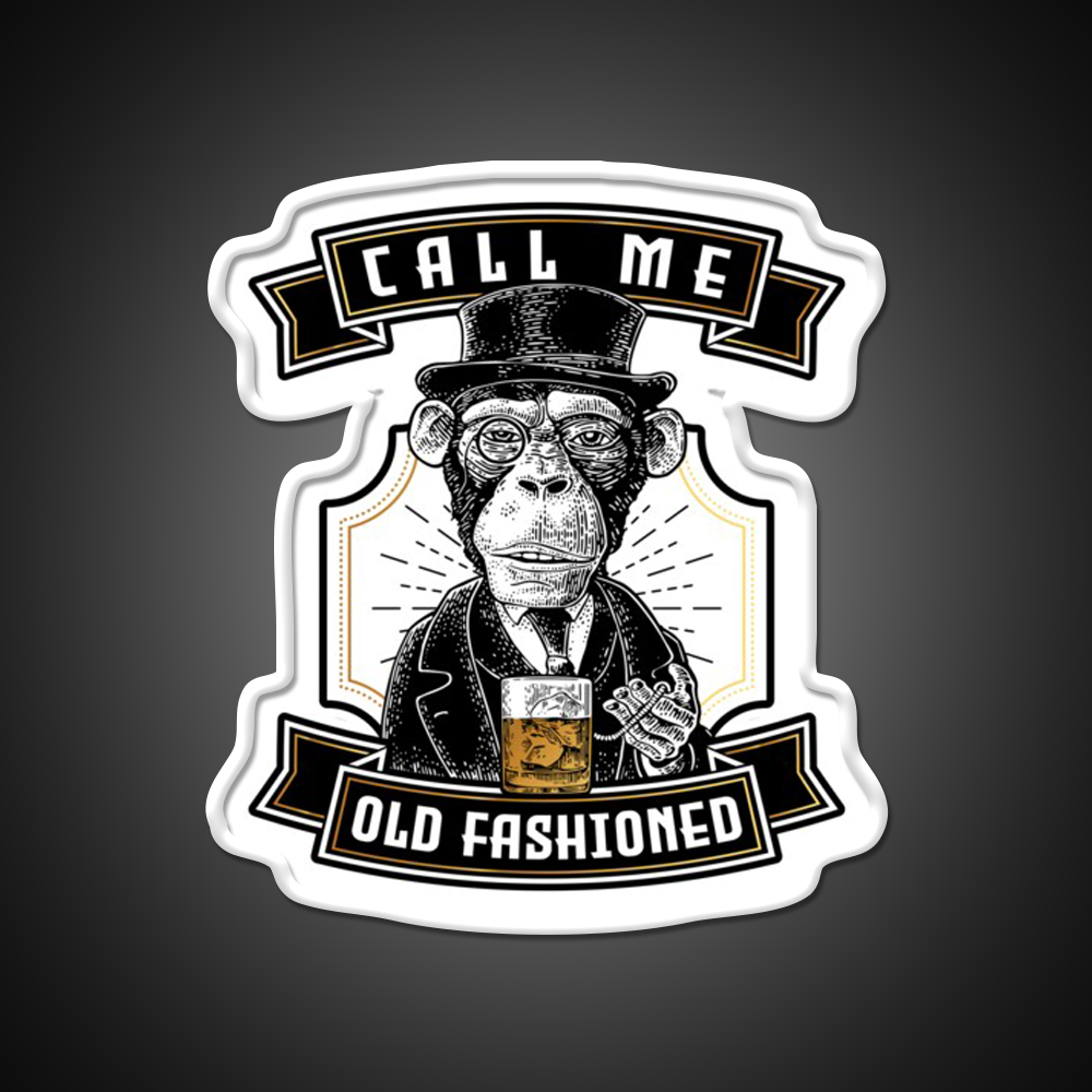 Just Call Me Old Fashioned Whiskey Cocktail Bar Decor Led Neon Sign Rgb Color - LED neon sign view 11