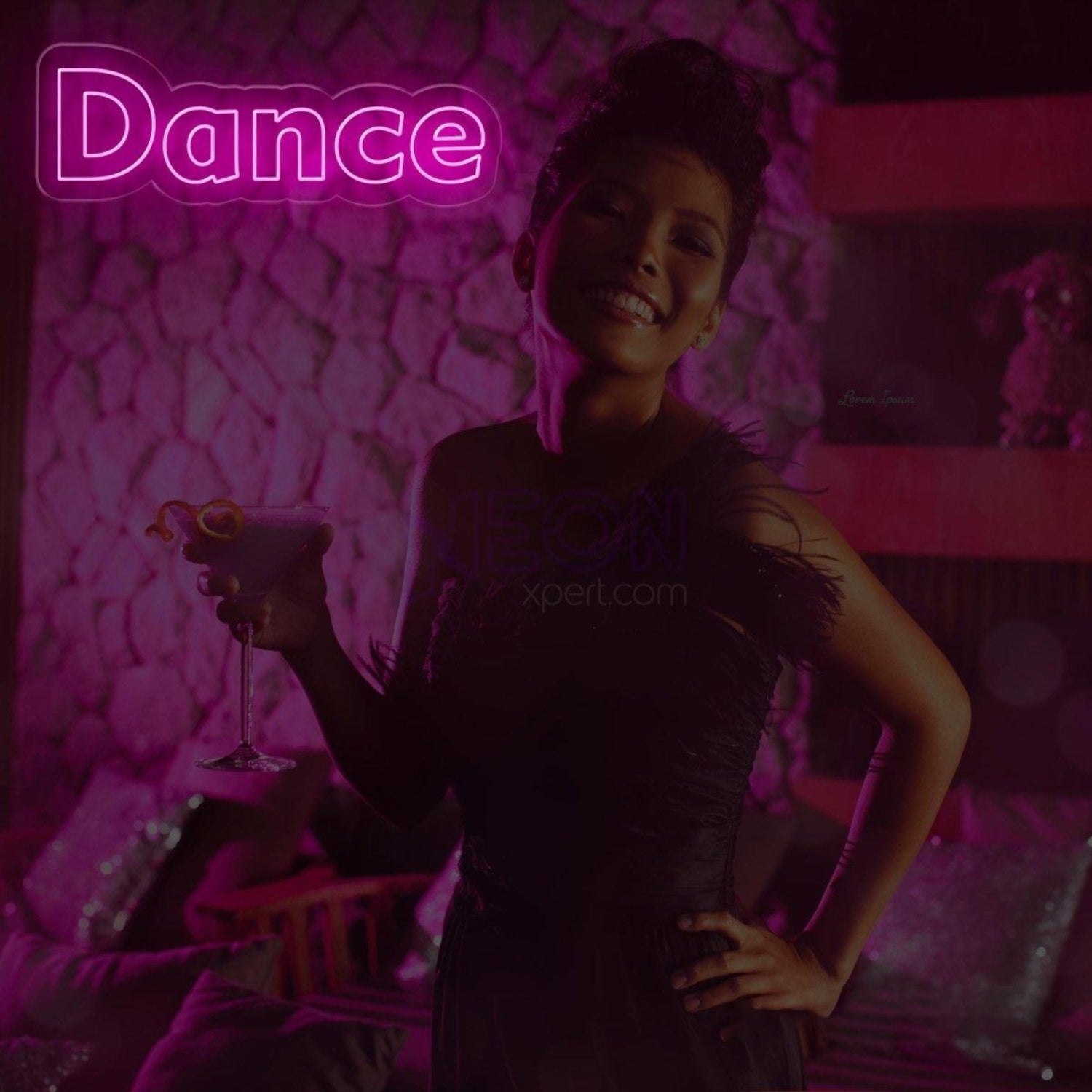 Just Dance Pink White Led Neon Sign Vibrant Party Dance Bar Decor | Shineneon