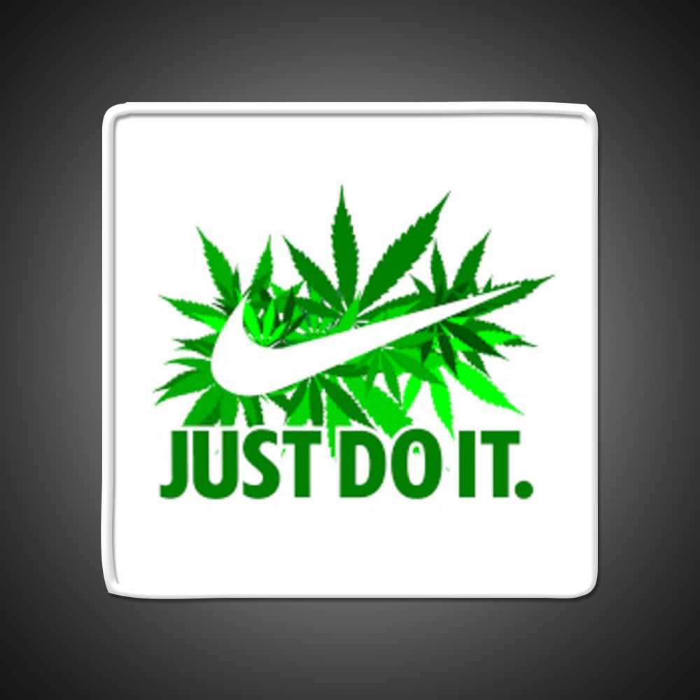Just Do It Hemp Inspired Green Leaf Led Neon Sign Rgb Color - LED neon sign view 11