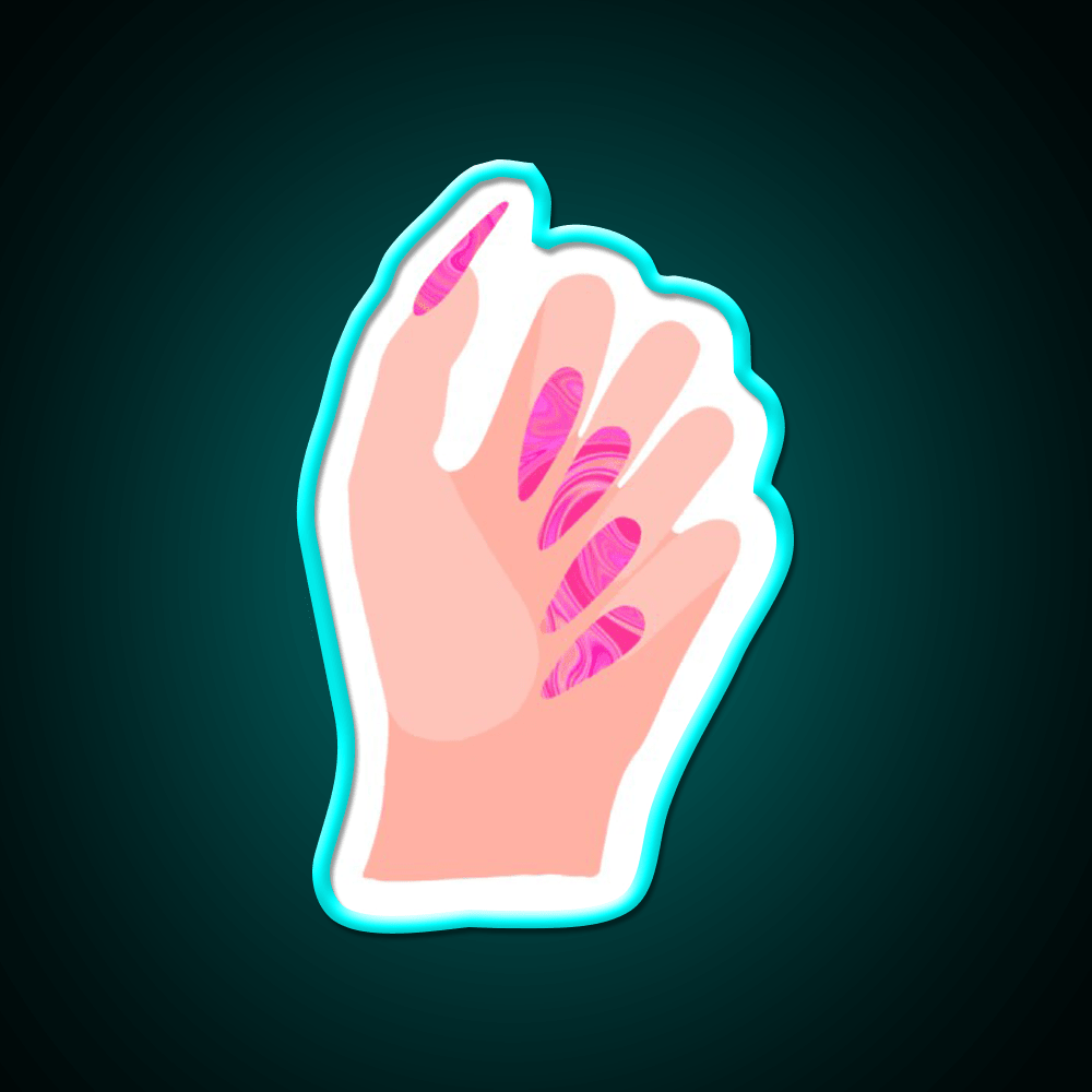 Just Got My Nails Did Nail Salon Led Neon Sign Rgb Color - Shineneon