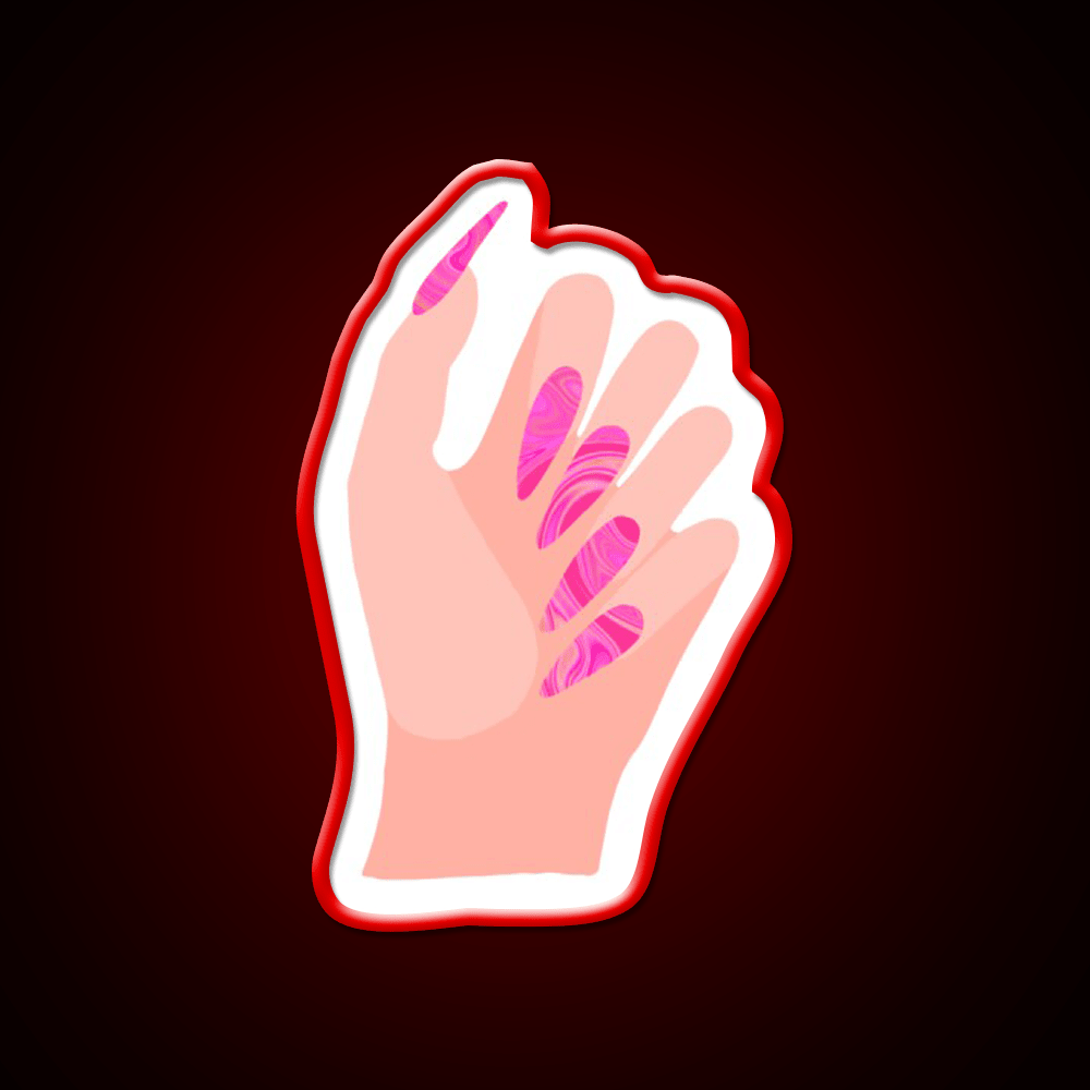 Just Got My Nails Did Nail Salon Led Neon Sign Rgb Color - Shineneon