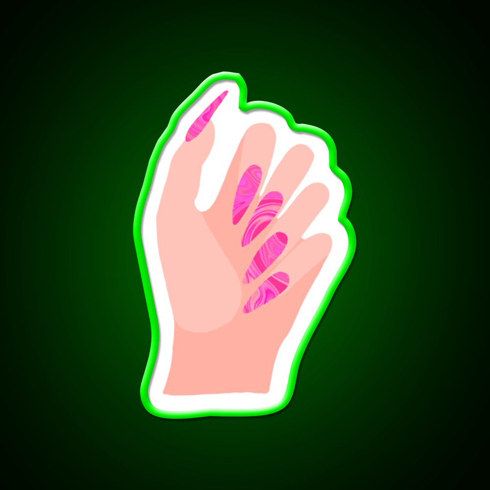 Just Got My Nails Did Nail Salon Led Neon Sign Rgb Color - Shineneon