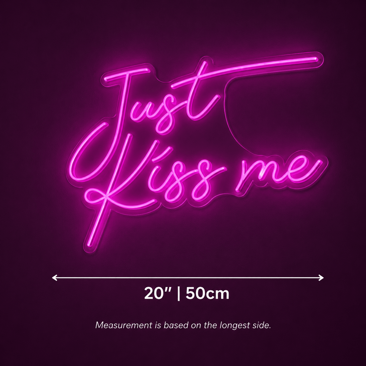 Just Kiss Me Room Decor LED Neon Sign - Shineneon