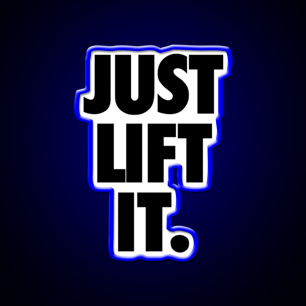 Just Lift It Black Gym Fitness Led Neon Sign Rgb Color