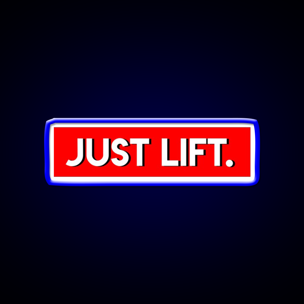 Just Lift Powerlifting Gym Fitness Led Neon Sign Rgb Color