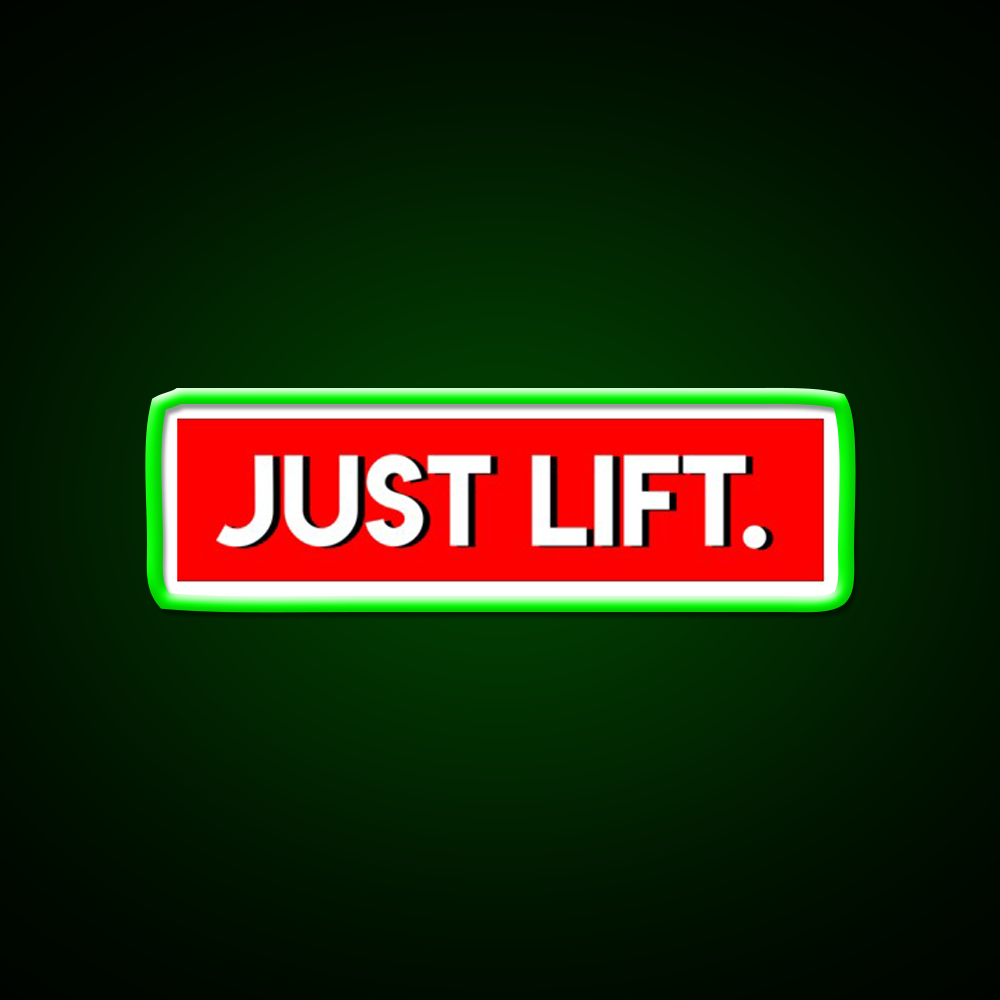 Just Lift Powerlifting Gym Fitness Led Neon Sign Rgb Color