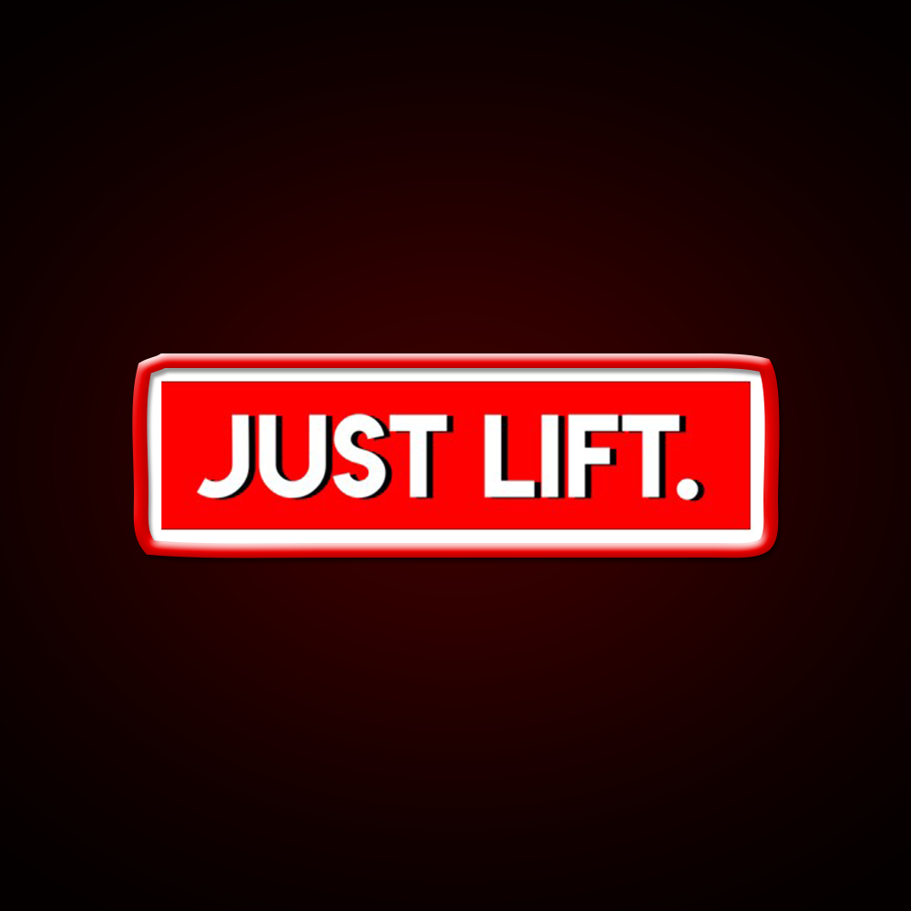 Just Lift Powerlifting Gym Fitness Led Neon Sign Rgb Color