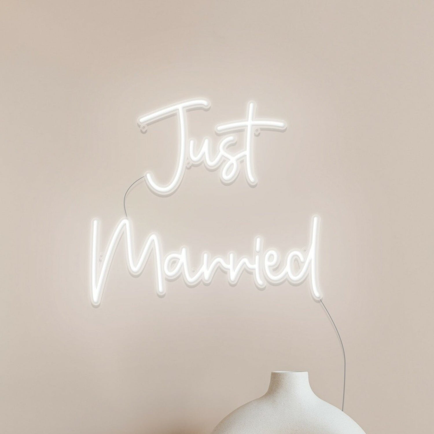 Just Married Led Neon Sign Wall Art | Shineneon