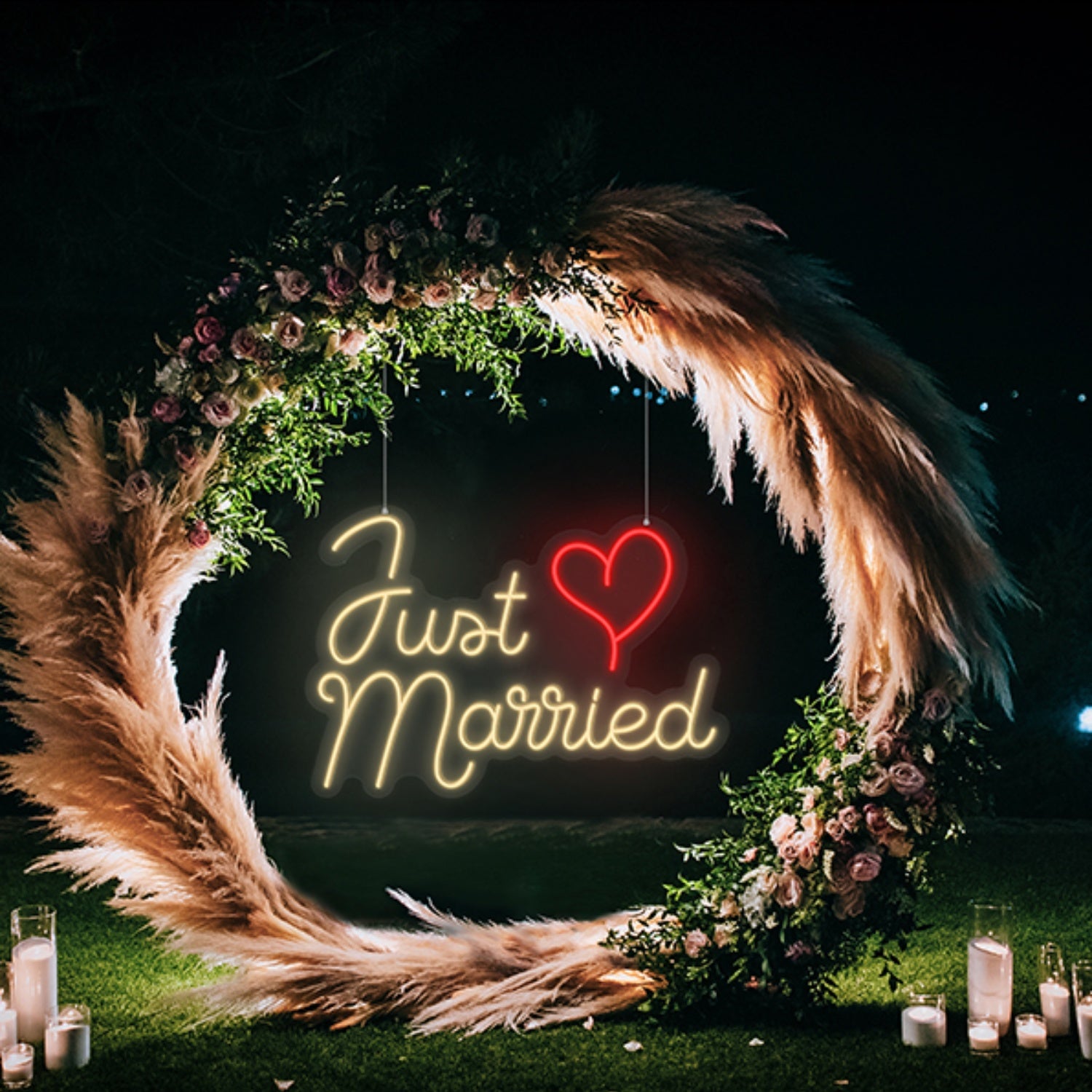 Just Married Light Neon Sign Wall Art Decor | Shineneon