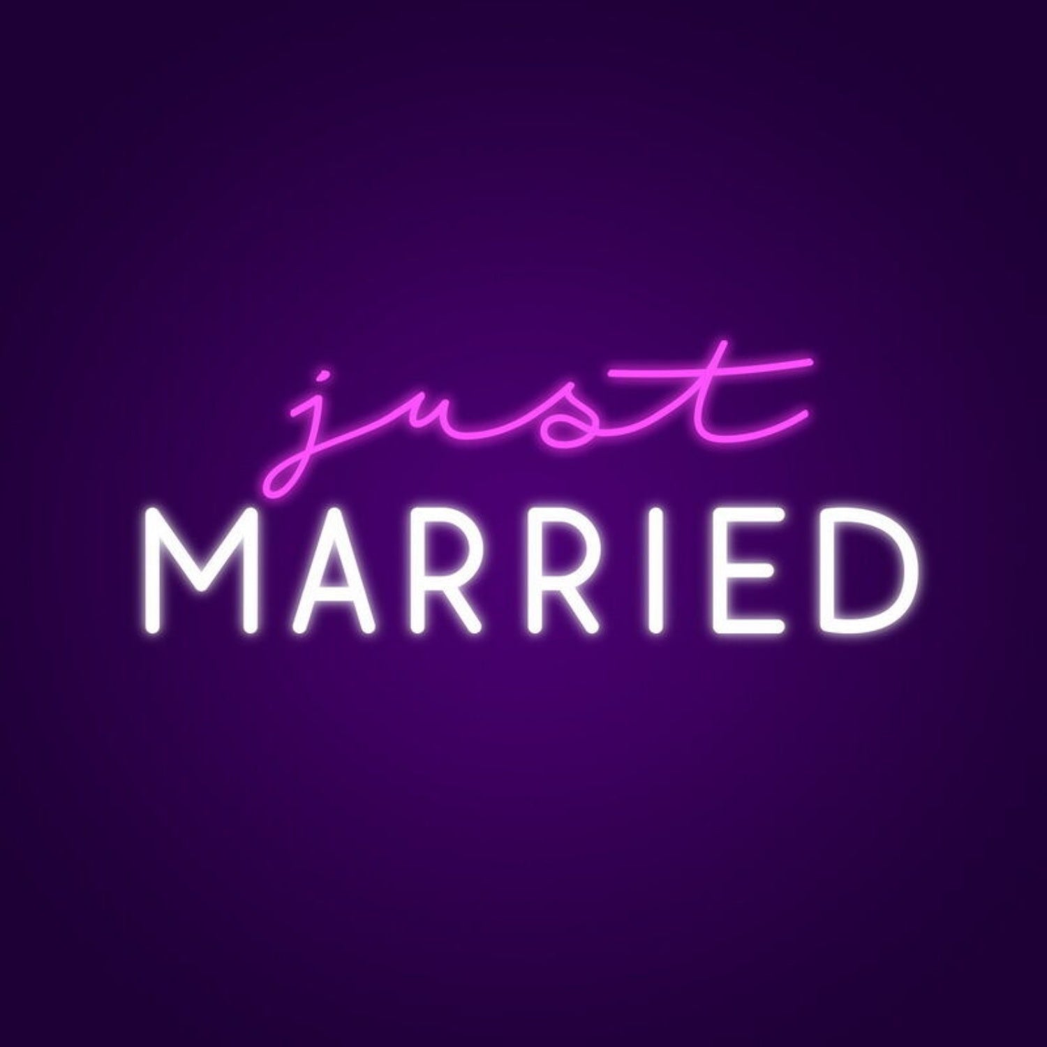 Just Married Neon Sign Celebrate Your Special Day With This Sign | Shineneon