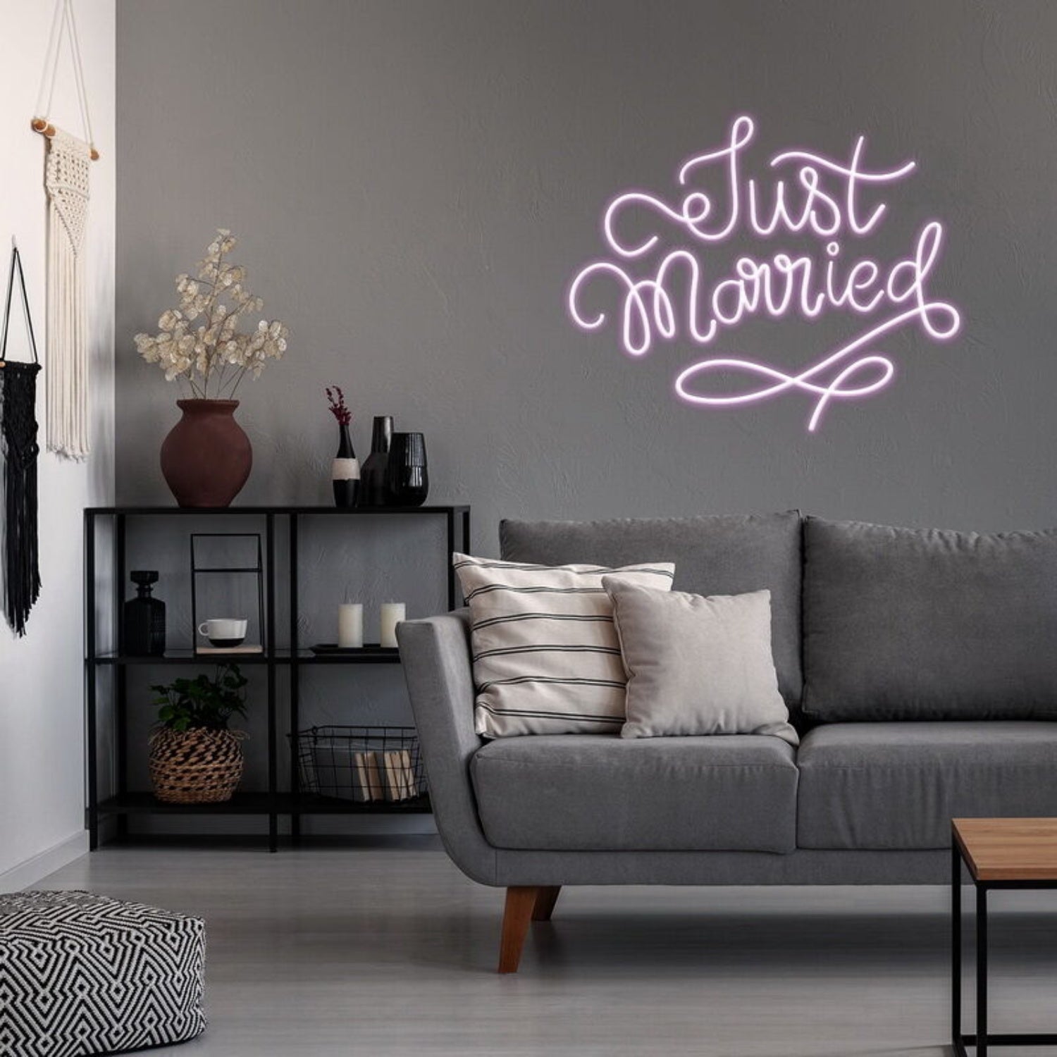 Just Married Neon Sign Celebrate Your Wedding | Shineneon