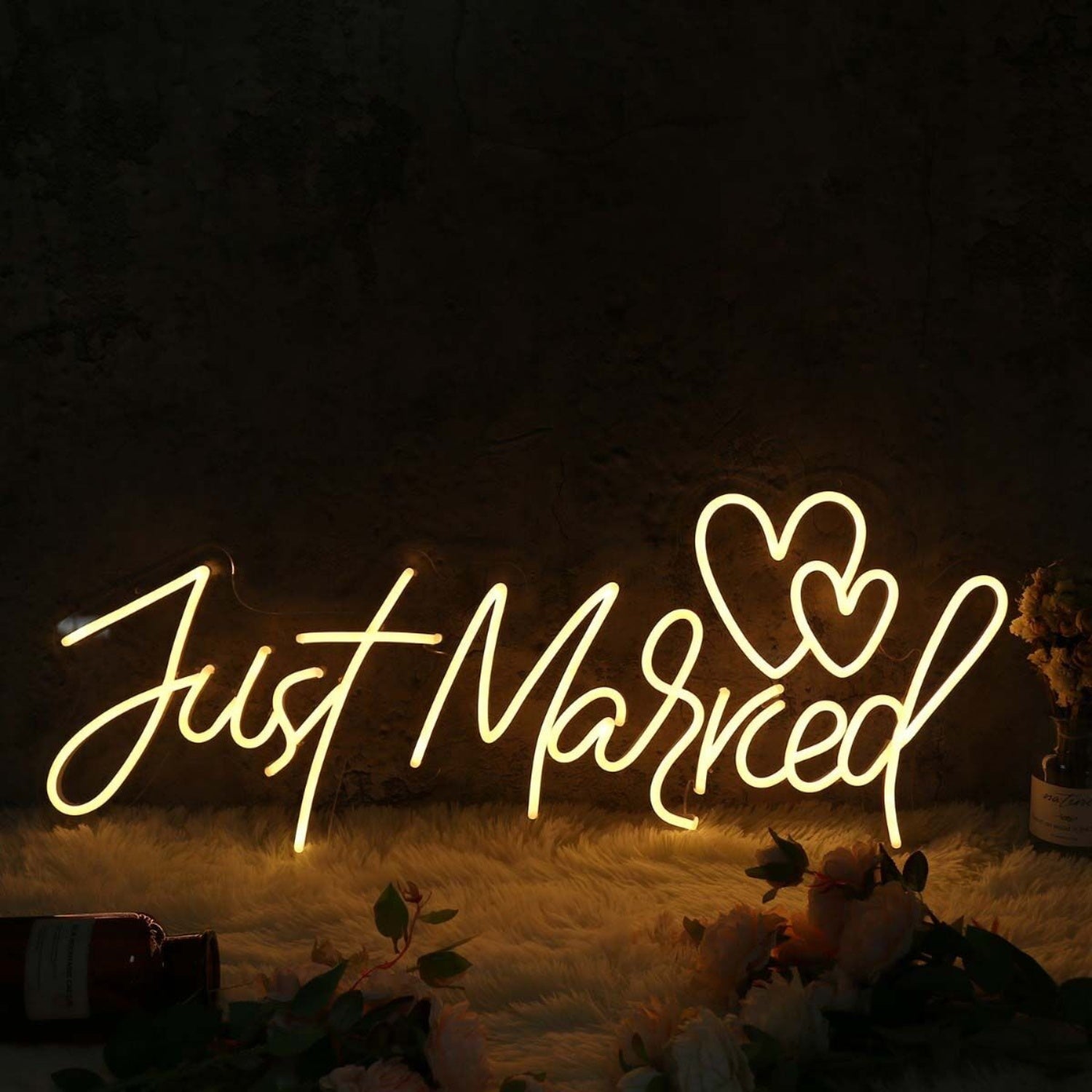 Just Married Yellow Neon Sign | Shineneon