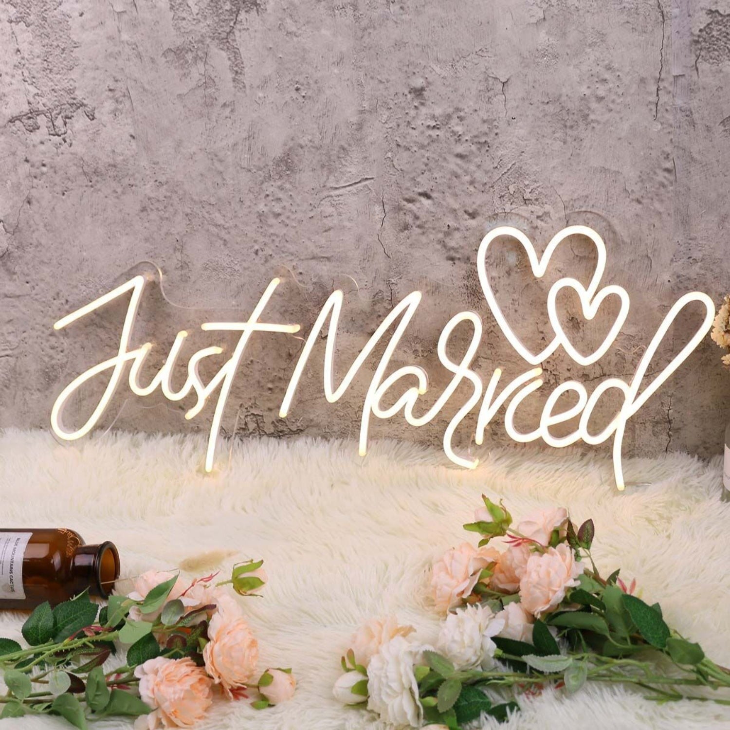Just Married Yellow Neon Sign | Shineneon