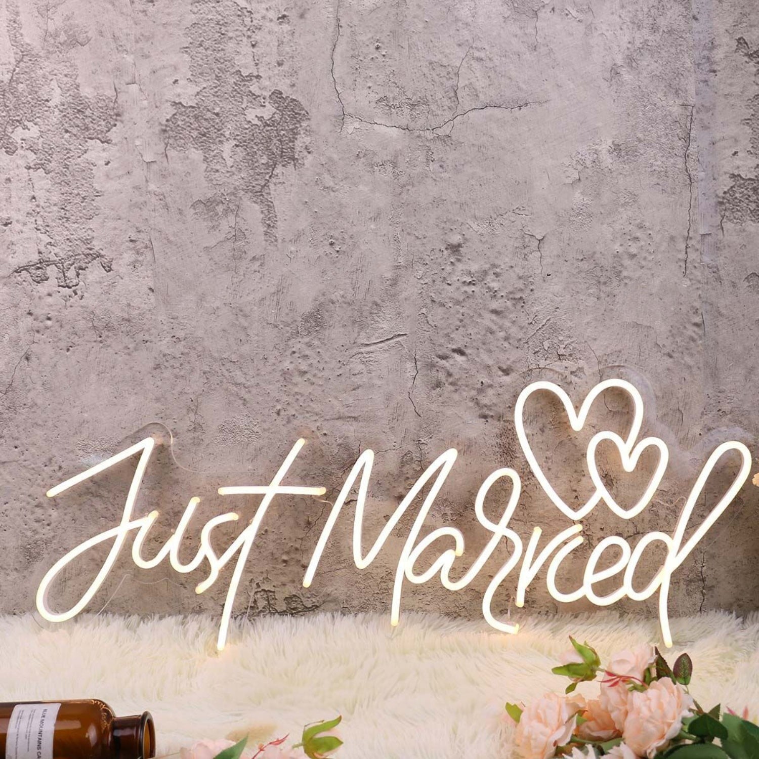 Just Married Yellow Neon Sign | Shineneon