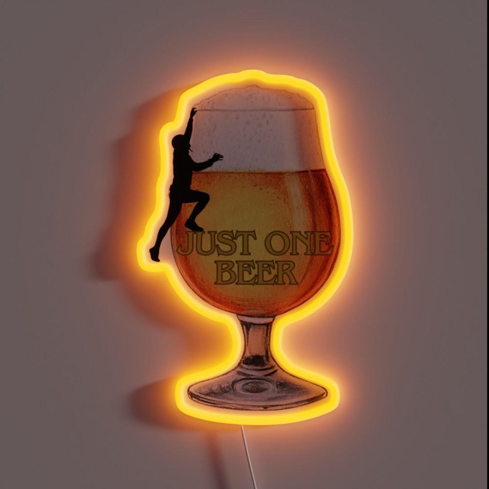 Just One Beer Rgb Led Neon Sign - Custom LED neon sign front view