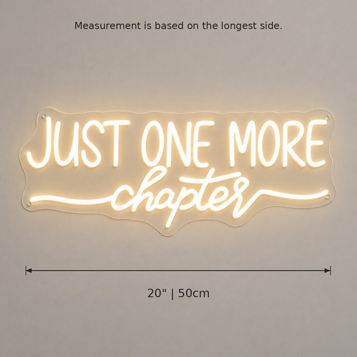 Just One More Chapter LED Neon Sign - Shineneon