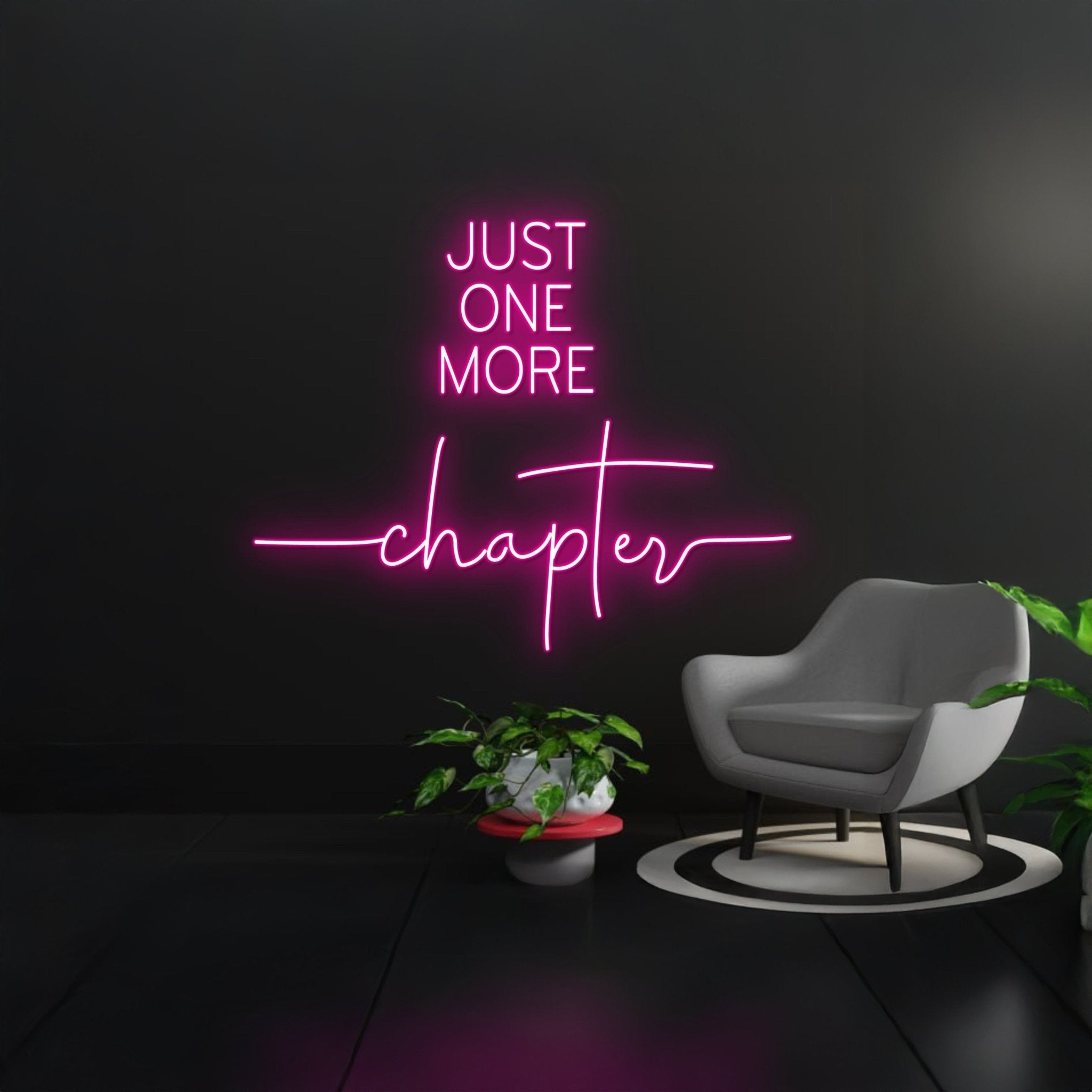 Just One More Chapter Name Led Light - Shineneon