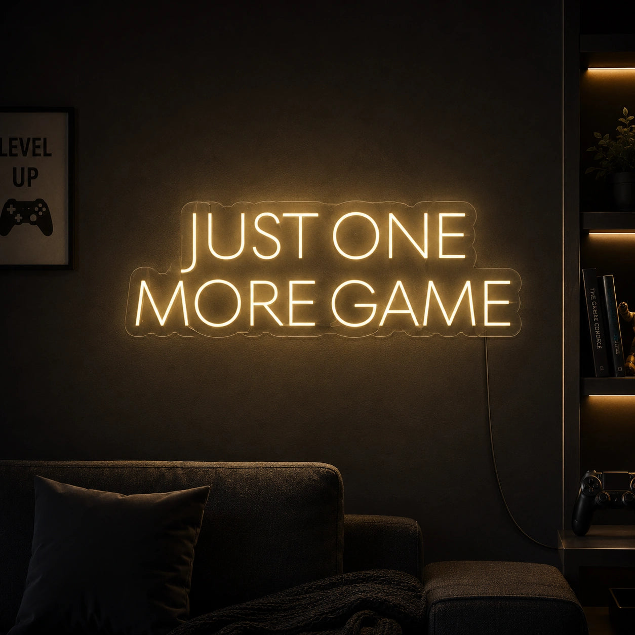 Just One More Game Neon Sign LED Neon Sign high-converting product image