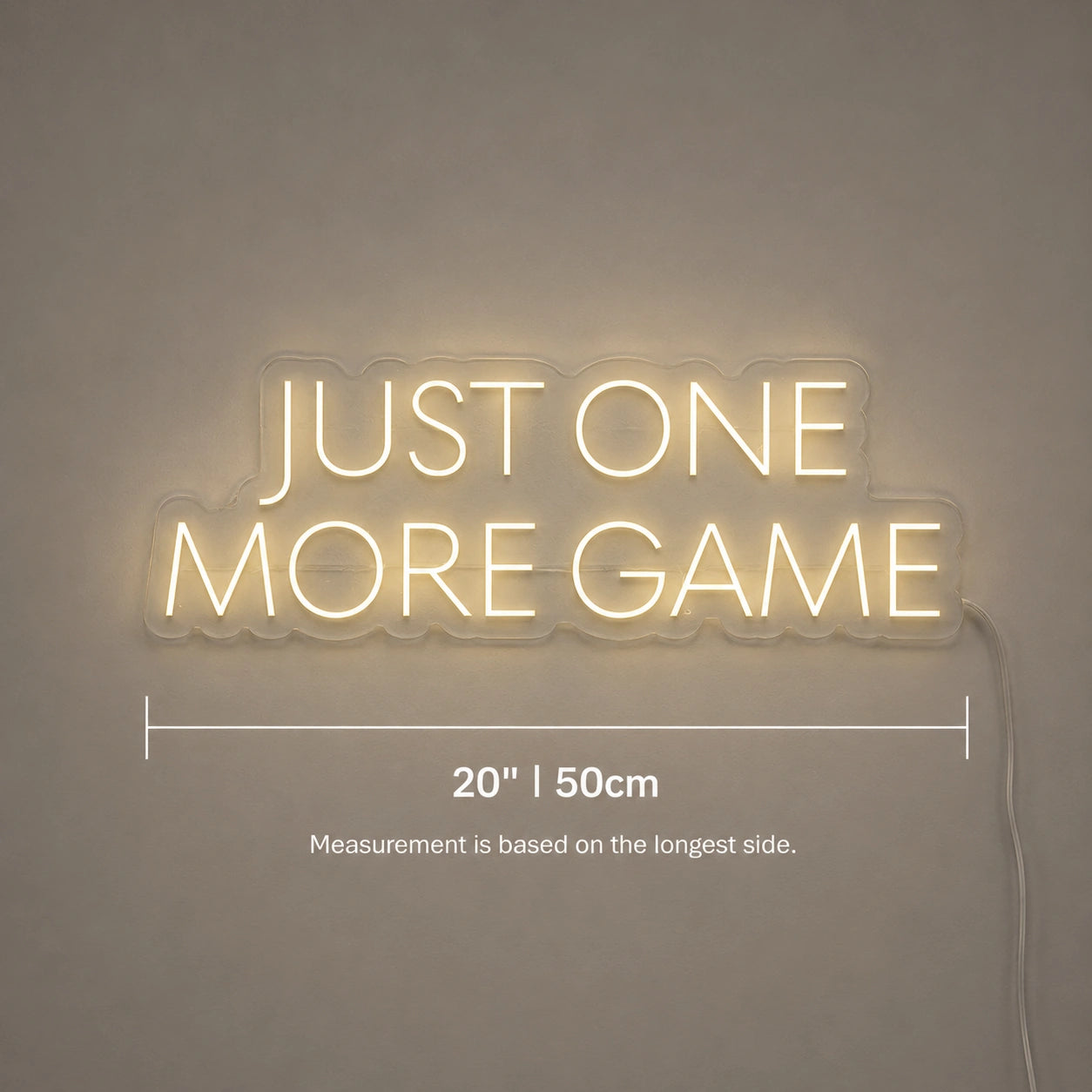 Just One More Game Neon Sign LED Neon Sign size image
