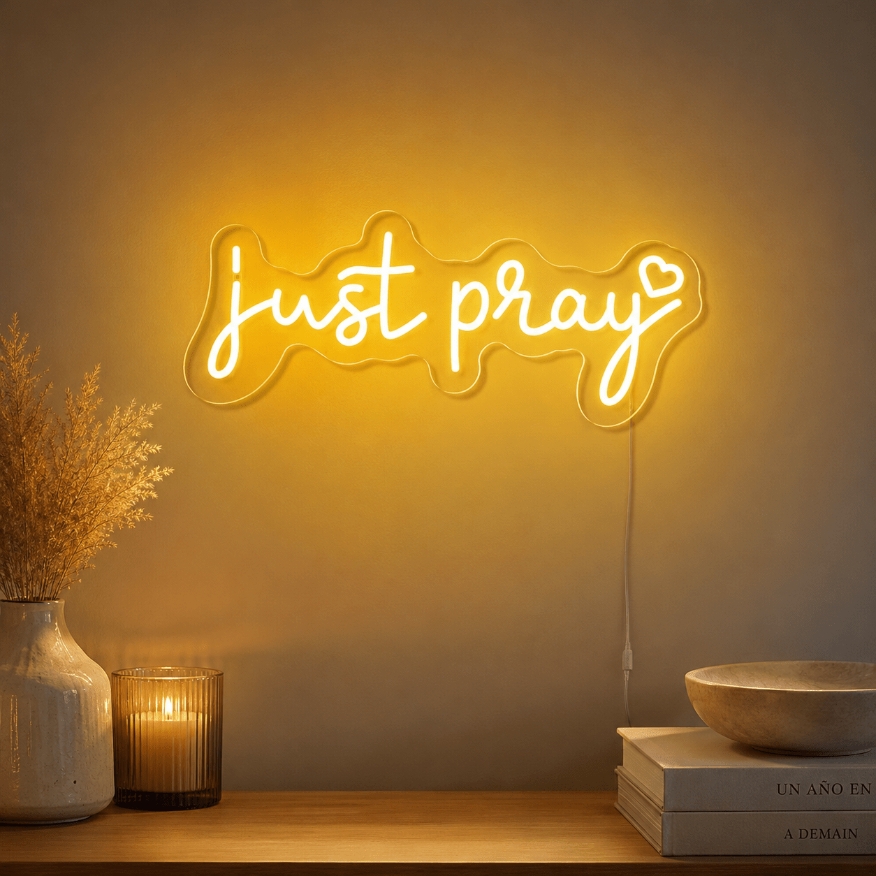 Just Pray Wall Decor LED Neon Sign - Shineneon