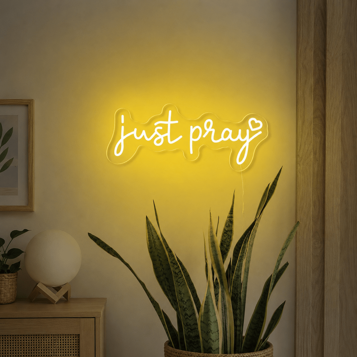 Just Pray Wall Decor LED Neon Sign - Shineneon