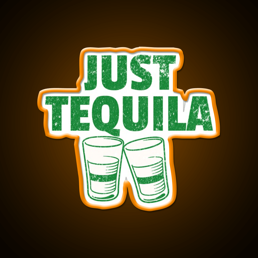 Just Tequila Drinking Humor May Contain Party Drink Tequila Led Neon Sign Rgb Color - Shineneon