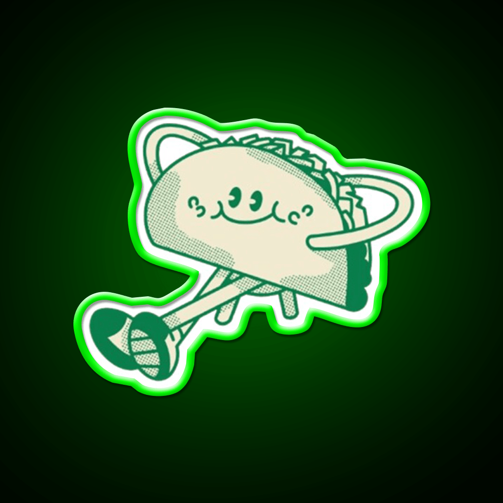 Just Vibing Here 2019 Taco Led Neon Sign Mexican Food Sign Rgb Color - Shineneon