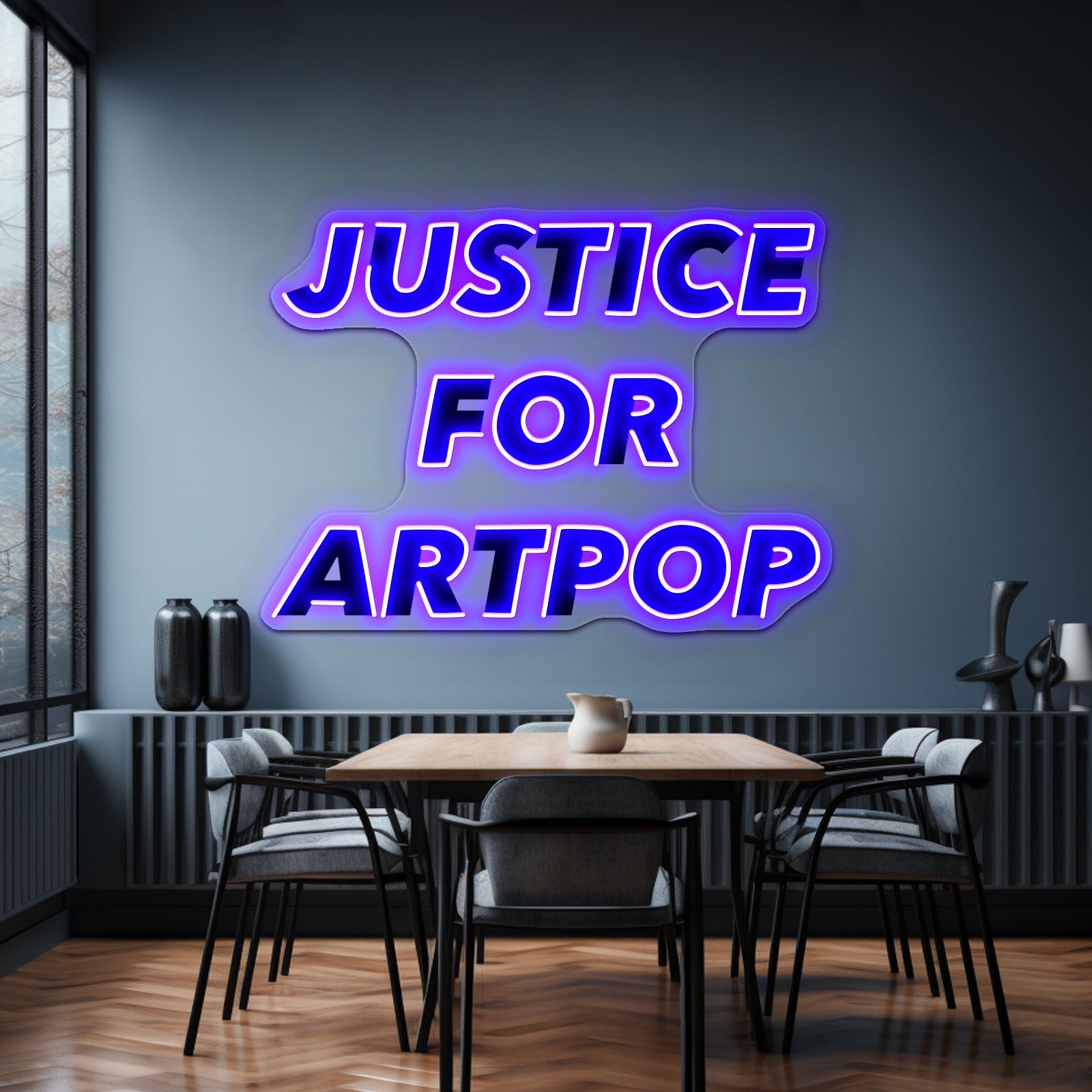 Justice For Artpop Artwork Neon Signs For Sale - Shineneon