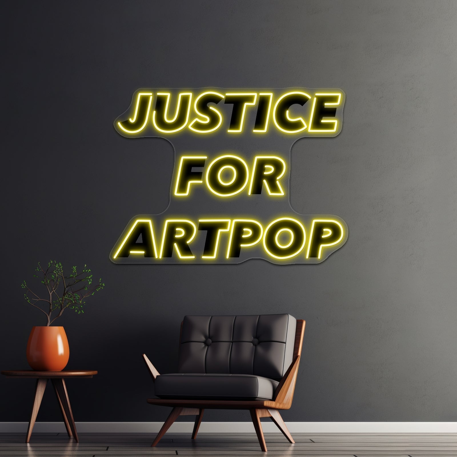 Justice For Artpop Artwork Neon Signs For Sale - Shineneon