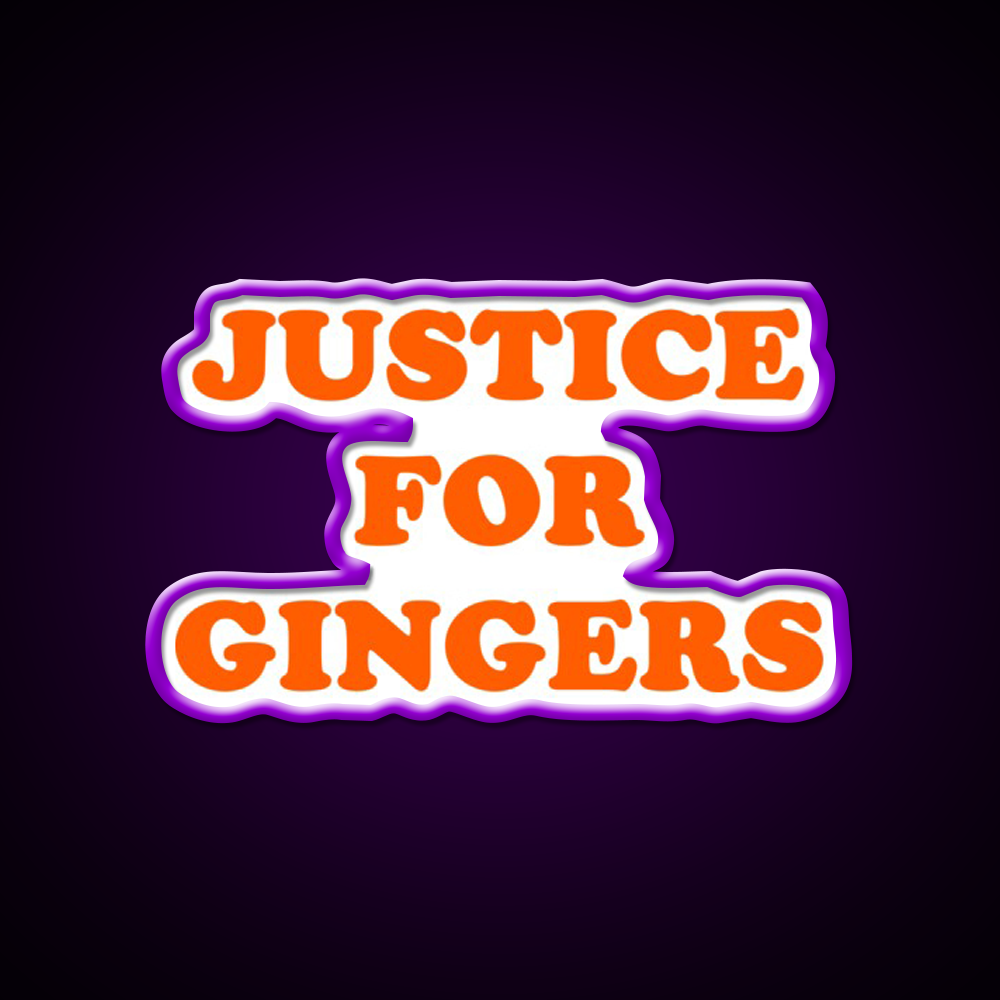 Justice For Gingers Beer Bar Decor Led Neon Sign Rgb Color - LED neon sign view 9