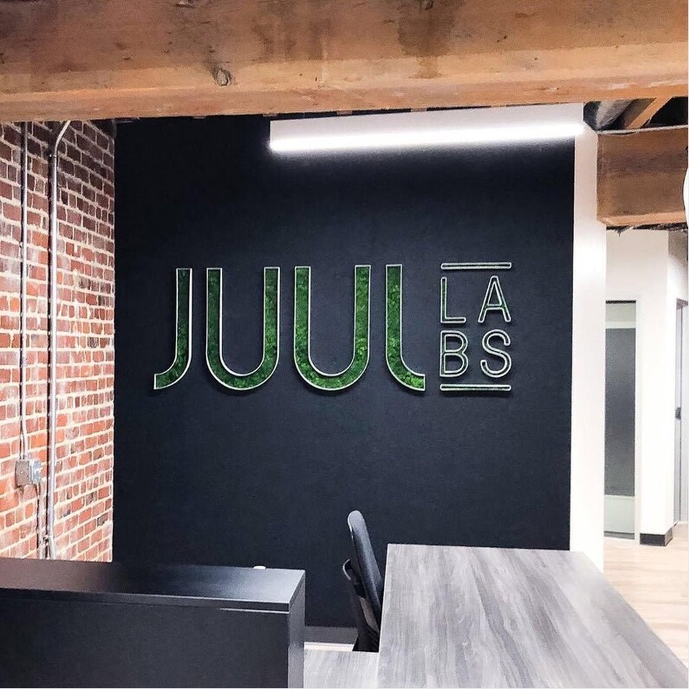 Juul Labs 3D Moss Letter Sign - Shineneon