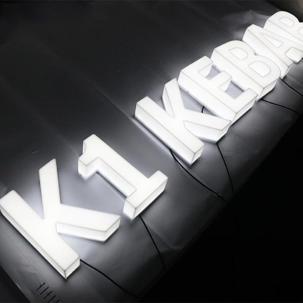 K1 Kebab 3D Fulllit Acrylic Led Letters Sign