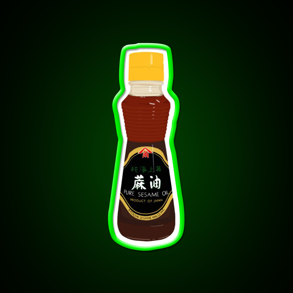 Kadoya Pure Sesame Oil Led Neon Sign Chinese Food Rgb Color
