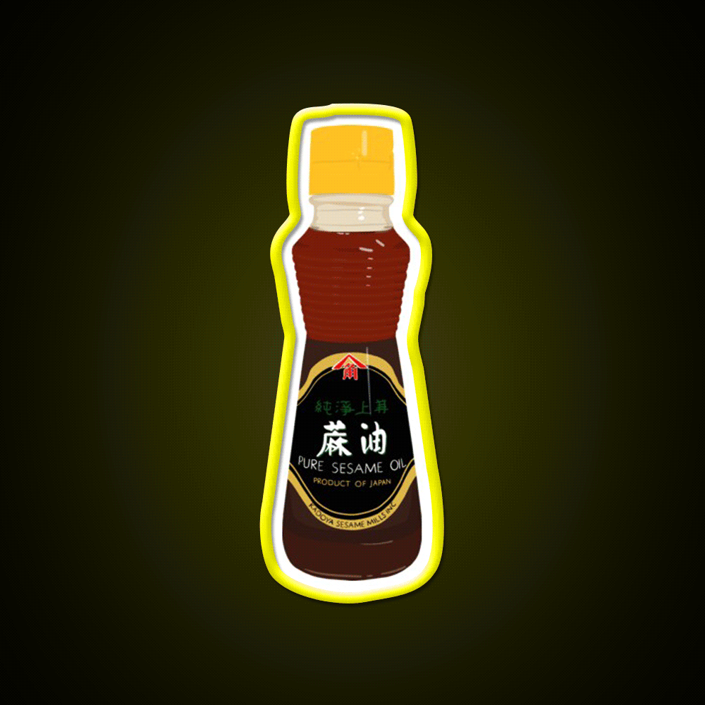 Kadoya Pure Sesame Oil Led Neon Sign Chinese Food Rgb Color