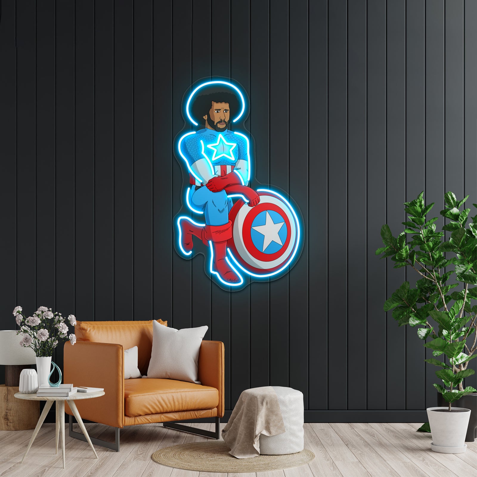 Kaeptain America Artwork Neon Signs For Sale | Shineneon