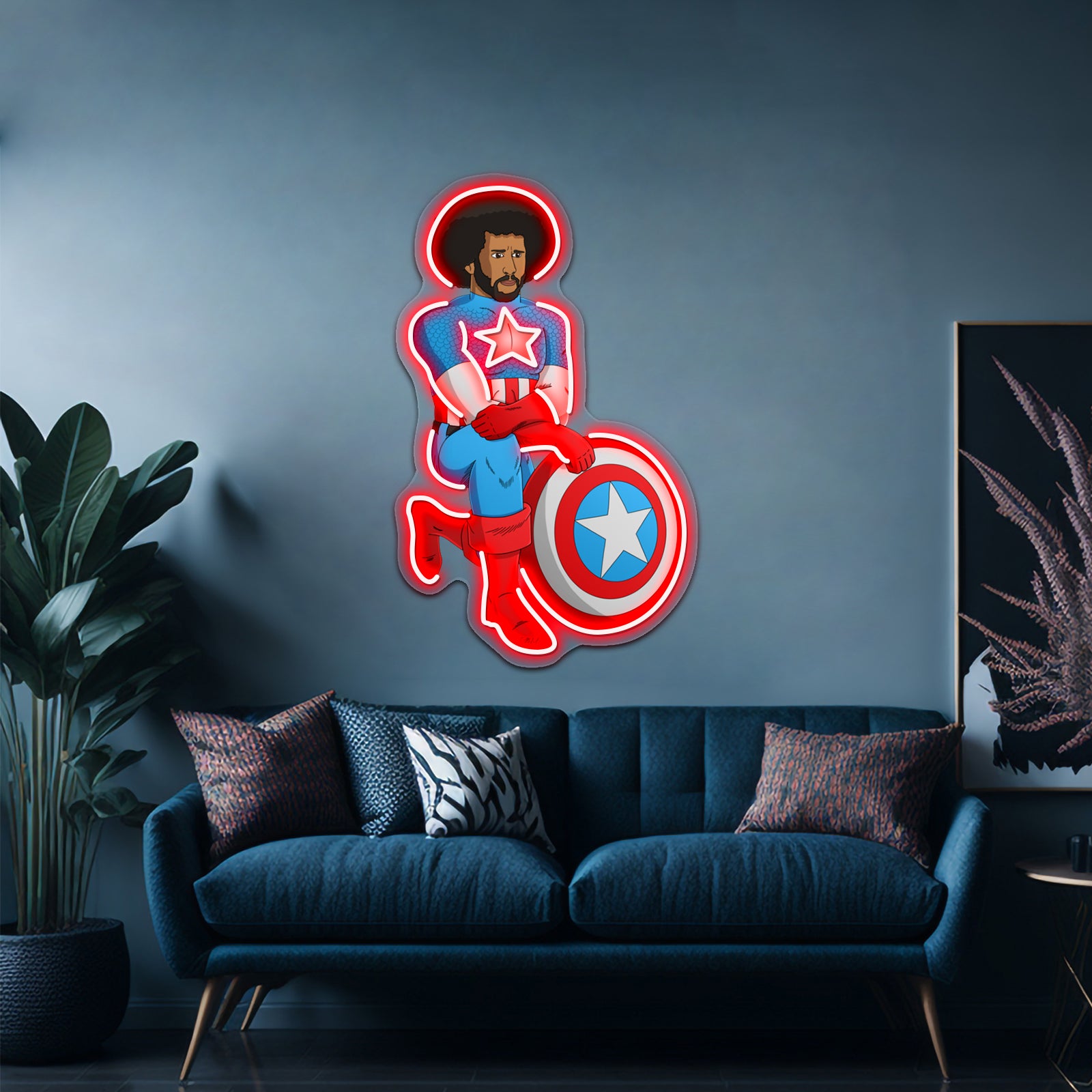 Kaeptain America Artwork Neon Signs For Sale | Shineneon