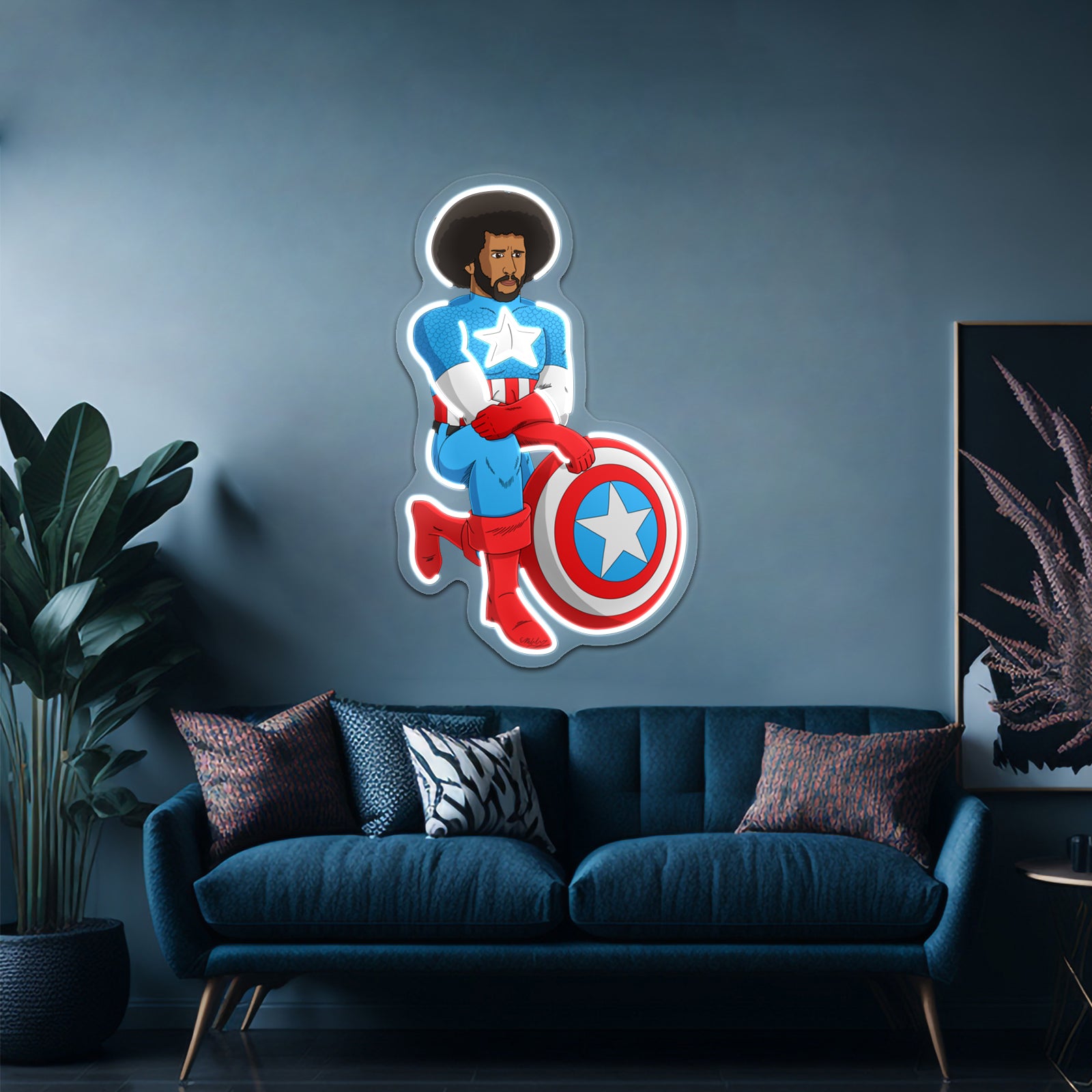 Kaeptain America Artwork Neon Signs For Sale | Shineneon