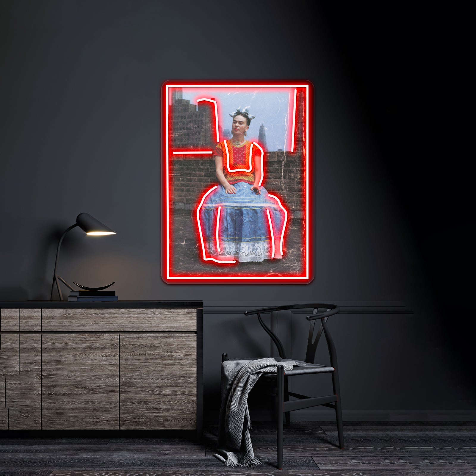Kahlo Pop Artwork Neon Signs For Sale | Shineneon