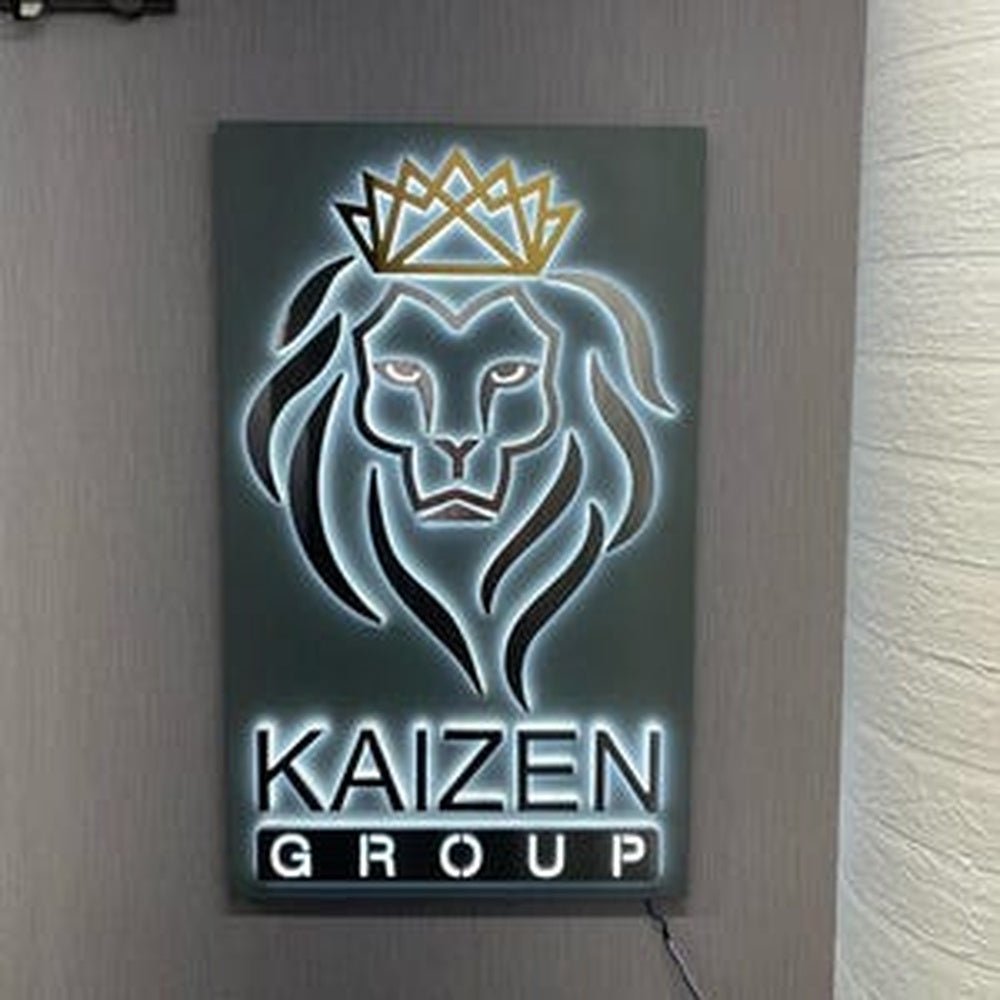 Kaizen Group With Logo 3D Backlit Channel Letters Led Light Sign - Shineneon