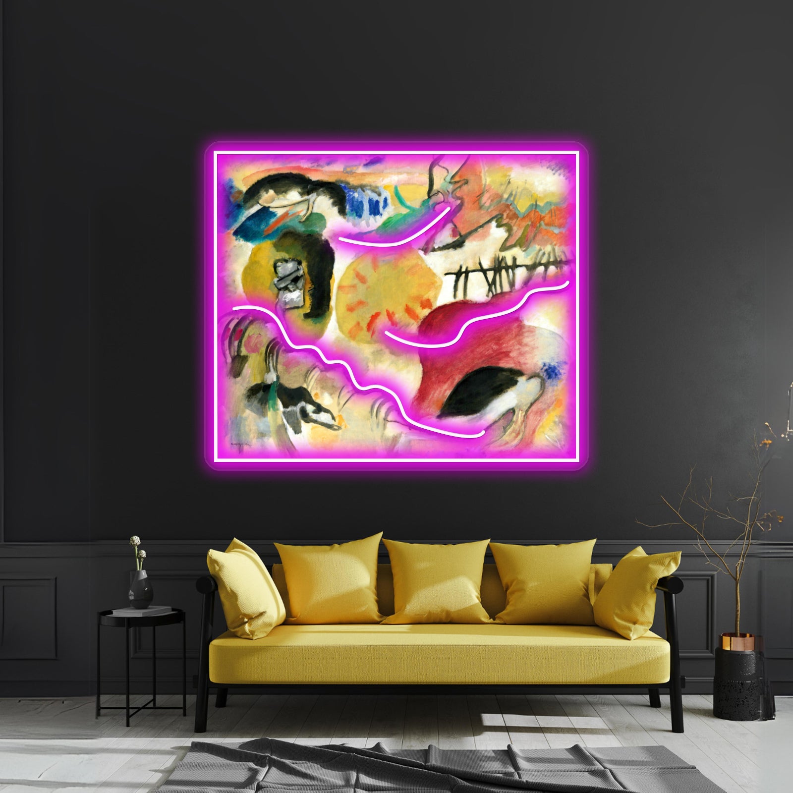 Kandinsky Garden Of Love Ii Kandinsky Abstract Free Forms Wall Artwork Neon Signs | Shineneon