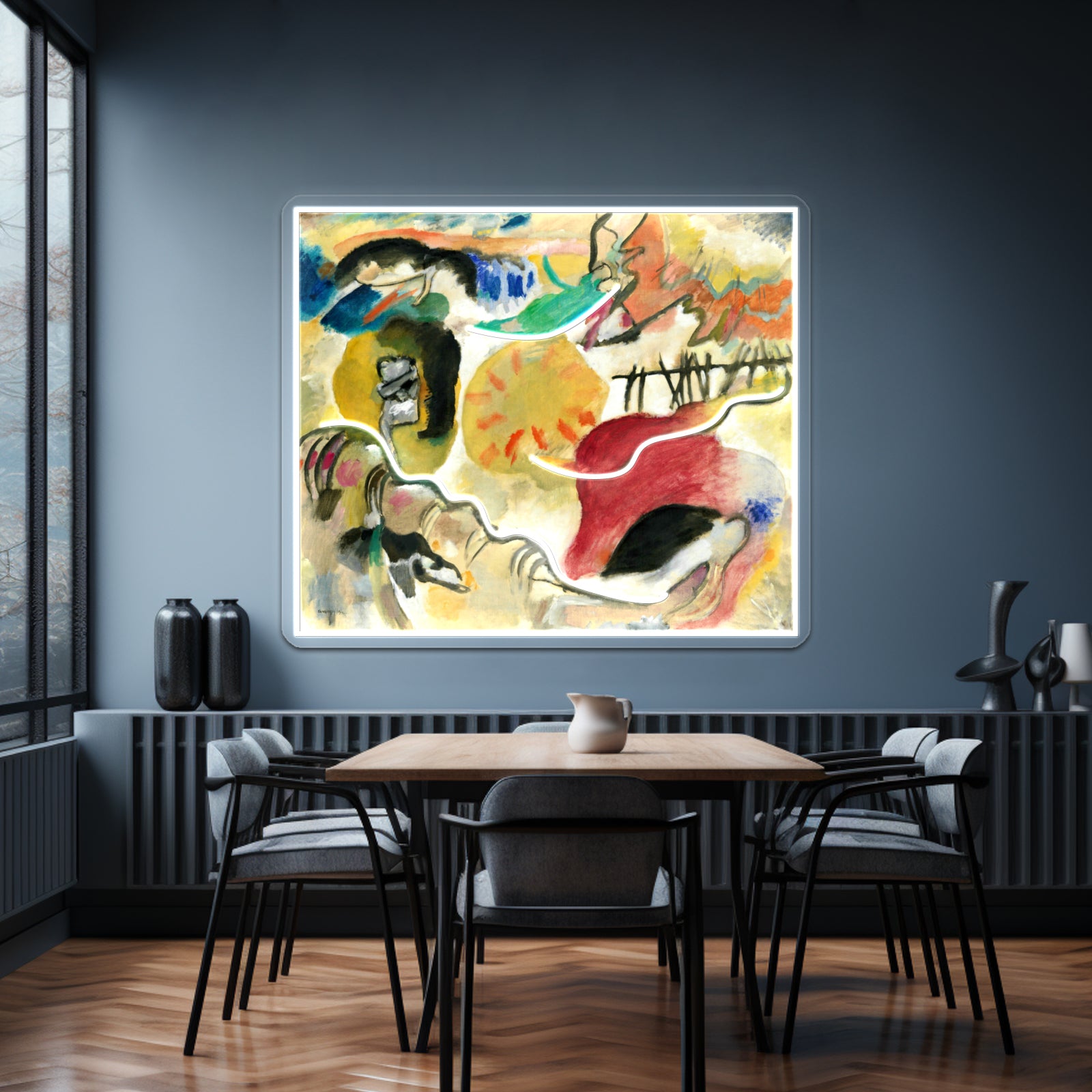 Kandinsky Garden Of Love Ii Kandinsky Abstract Free Forms Wall Artwork Neon Signs | Shineneon