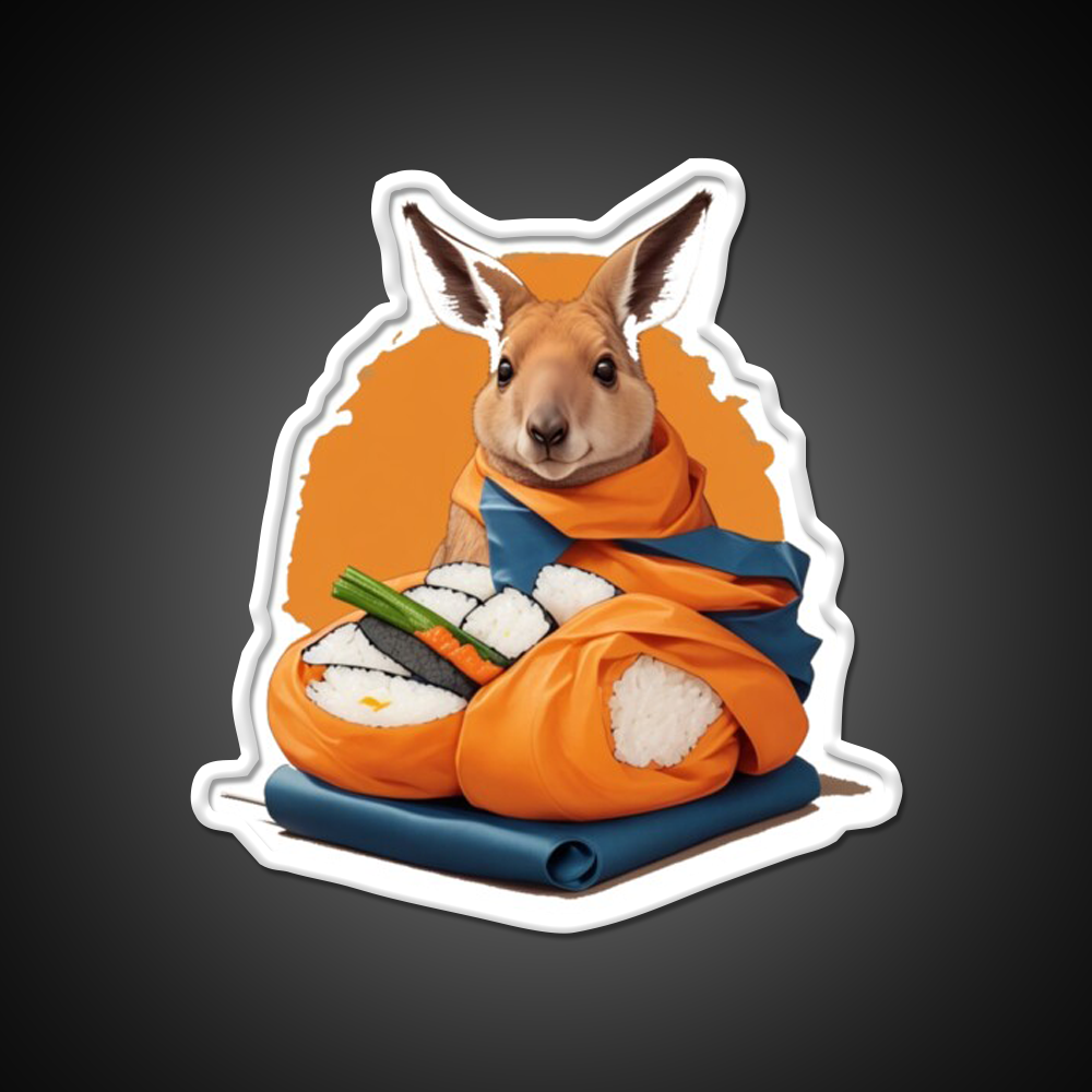 Kangaroo Chef Led Neon Sign Chinese Food Rgb Color