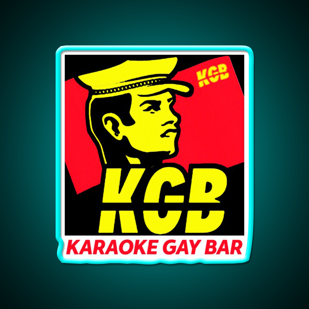 Karaoke Gay Bar Kgb Man Cave Bar Led Neon Sign