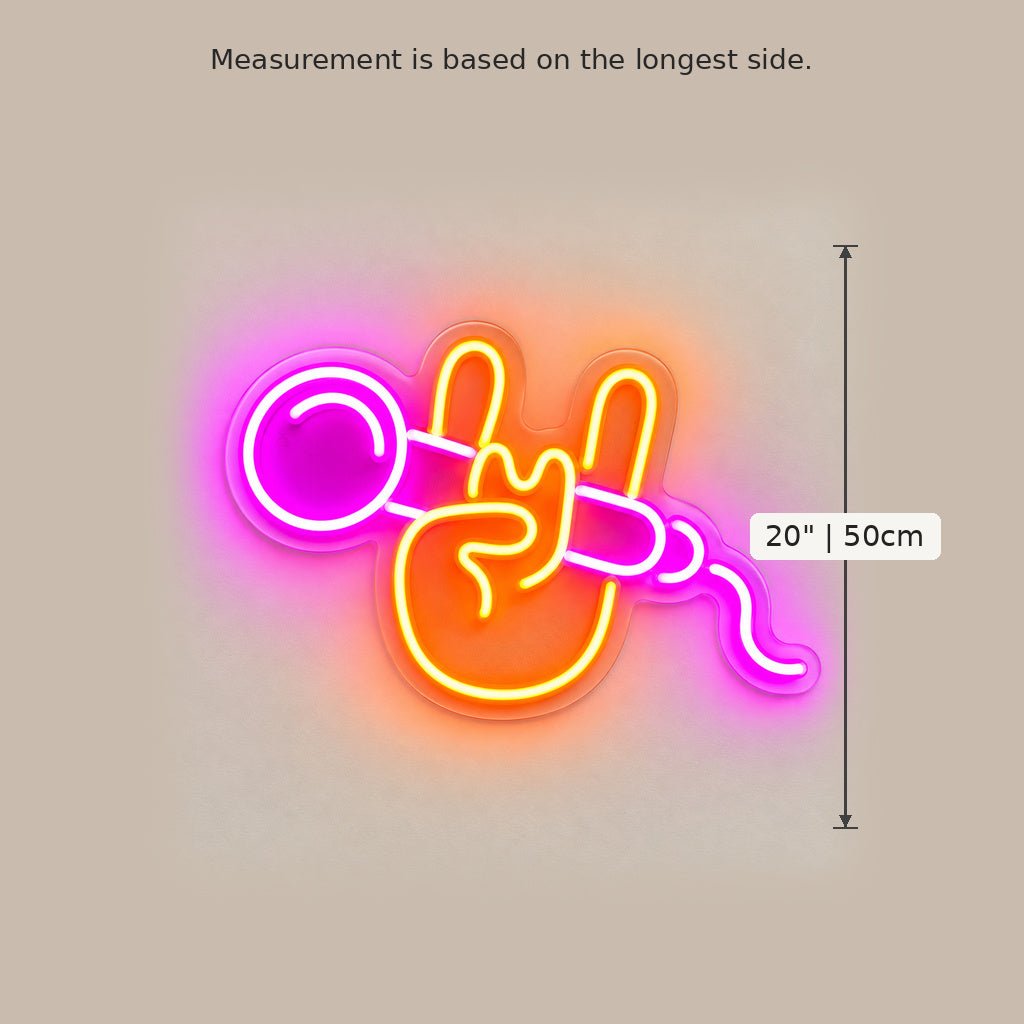 Karaoke Hand Microphone LED Neon Sign - Shineneon