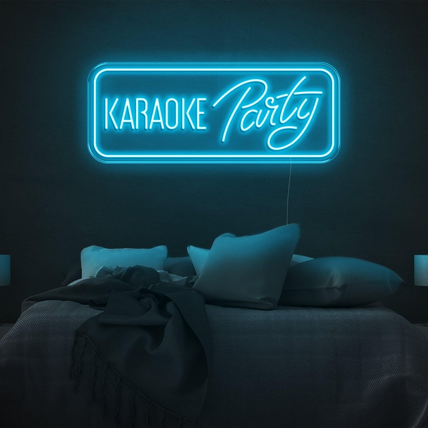 Karaoke Party Bright Yellow Led Neon Sign For Bedroom Home Karaoke Nights | Shineneon