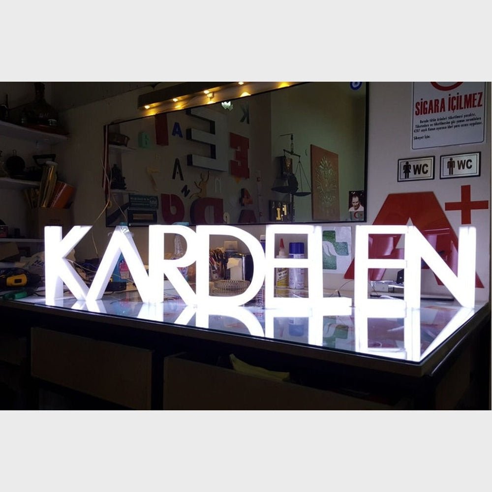 Kardelen 3D Frontlit And Backlit Channel Letter Led Light Sign - Shineneon
