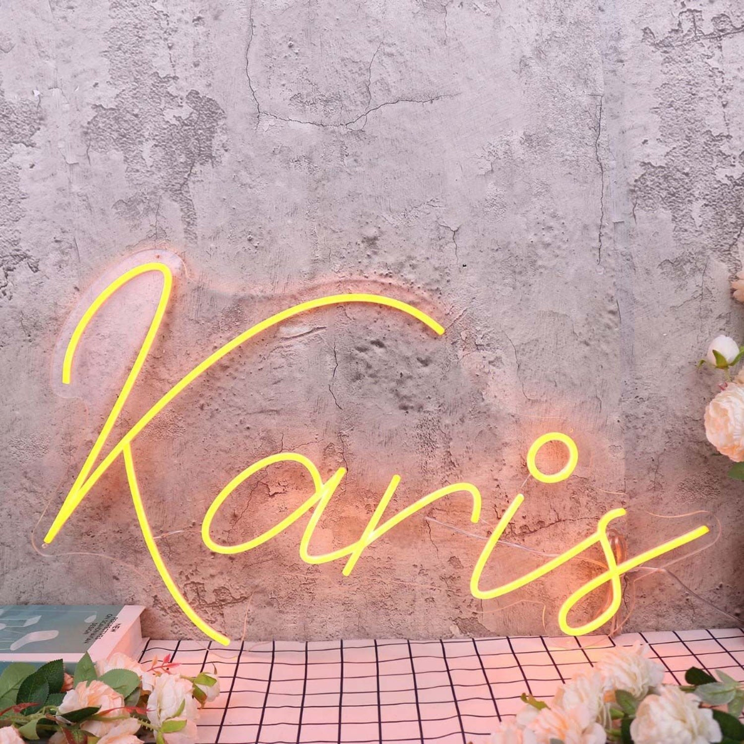 Karis Orange Led Neon Sign - Shineneon