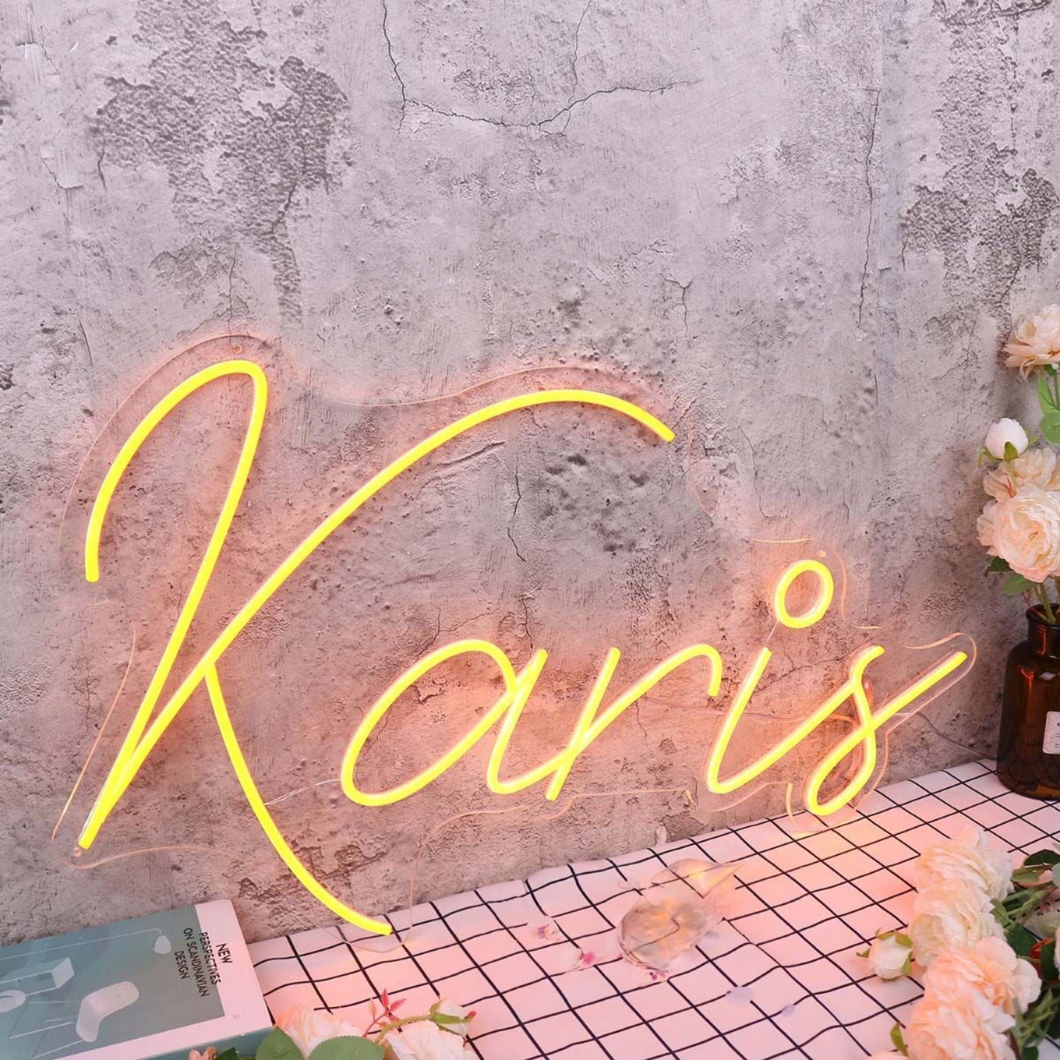 Karis Orange Led Neon Sign - Shineneon