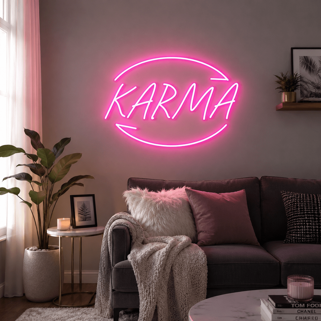 Karma Wall Decor LED Neon Sign - Shineneon