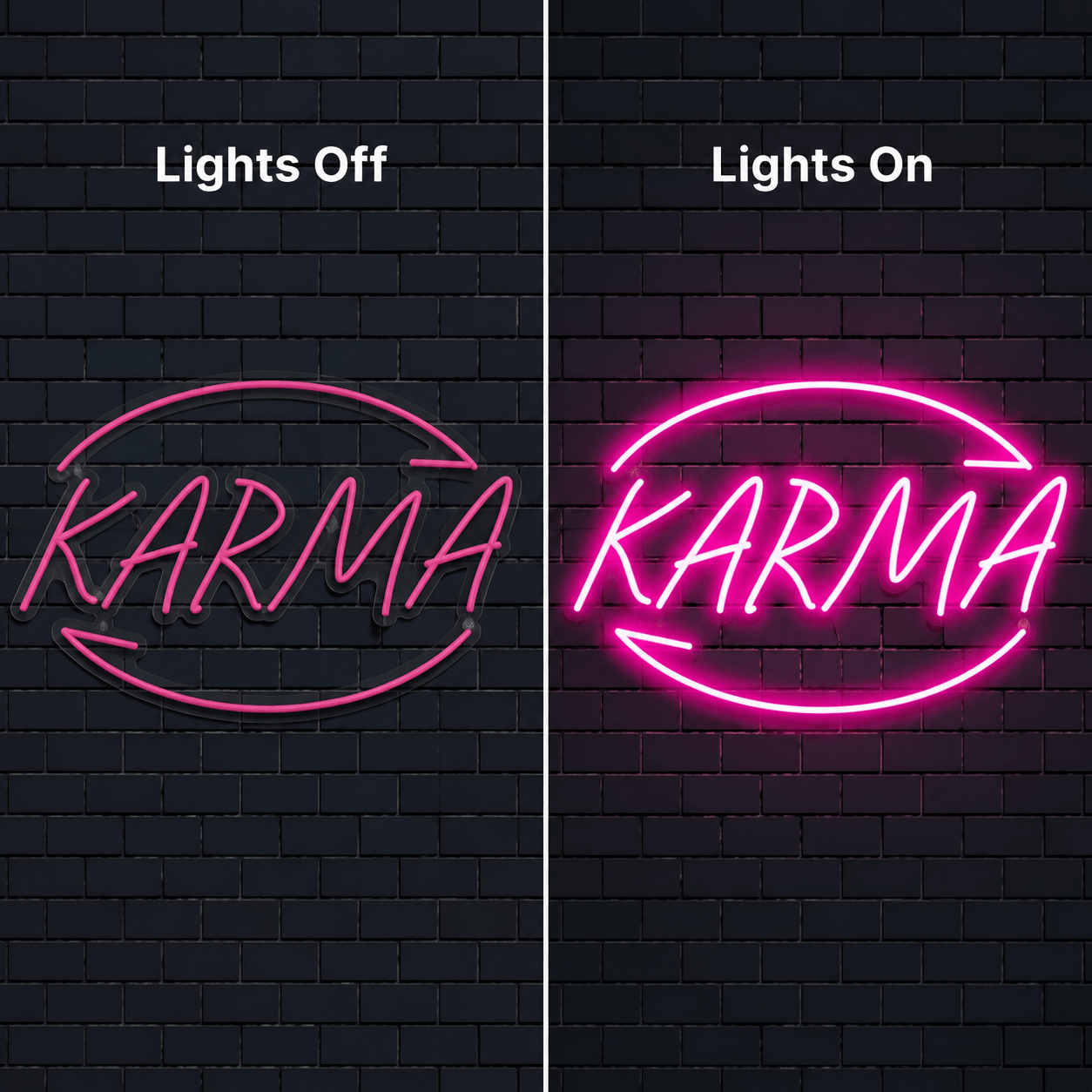 Karma Wall Decor LED Neon Sign - Shineneon